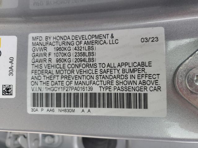2023 HONDA ACCORD LX - 1HGCY1F27PA016139
