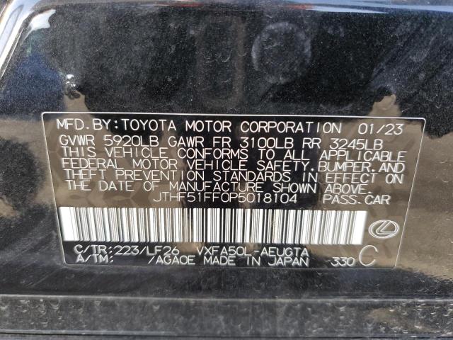 2023 LEXUS LS 500 BAS JTHF51FF0P5018104