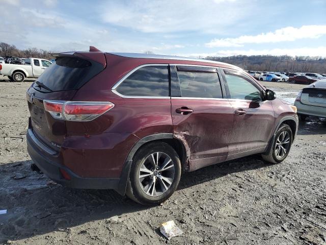 Vin: 5tdjkrfh9gs349634, lot: 43550655, toyota highlander xle 20163