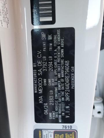 2024 KIA FORTE LX - 3KPF24AD4RE794048