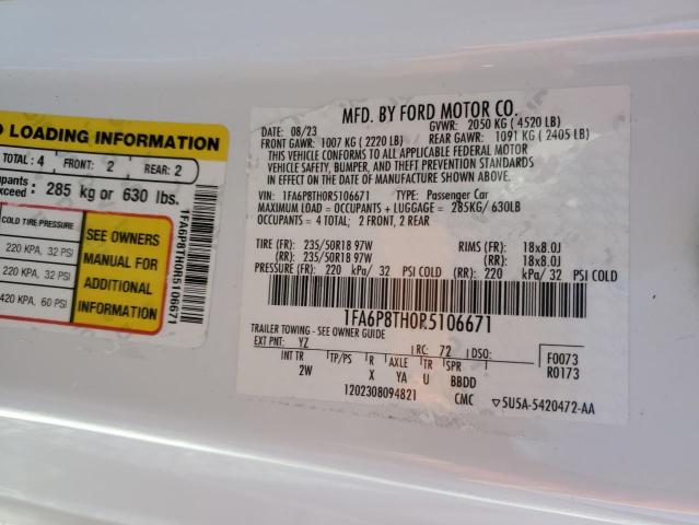 2024 FORD MUSTANG - 1FA6P8TH0R5106671