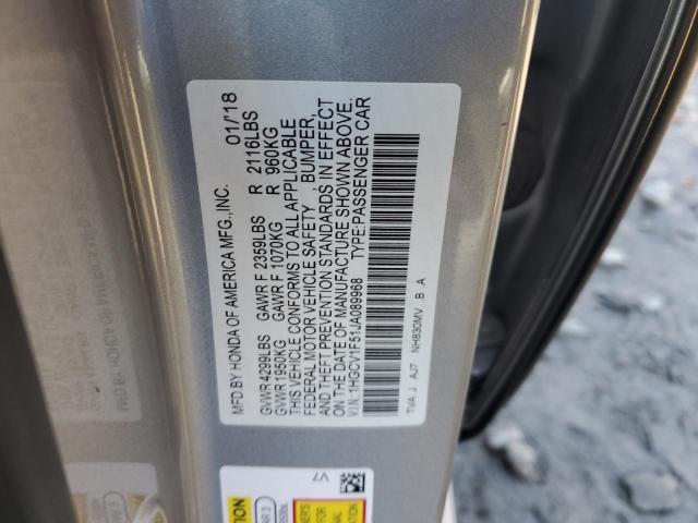 2018 HONDA ACCORD EXL - 1HGCV1F51JA089968