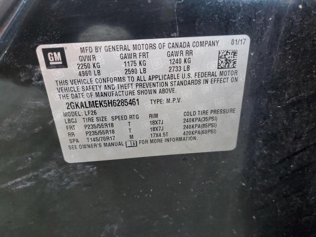 2017 GMC TERRAIN SL - 2GKALMEK5H6285461
