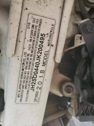 2018 HONDA CRF1000 A2 JH2SD0440JK200495