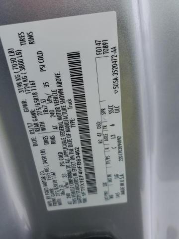 2017 FORD F150 SUPER - 1FTFX1EF4HFB63462