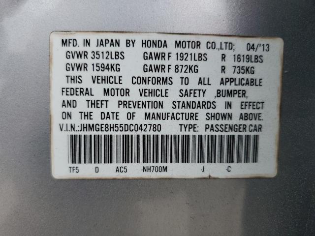2013 HONDA FIT SPORT - JHMGE8H55DC042780