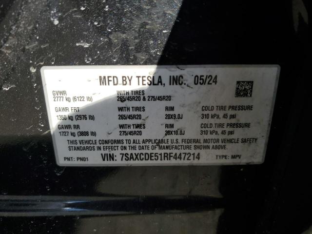 2024 TESLA MODEL X 7SAXCDE51RF447214
