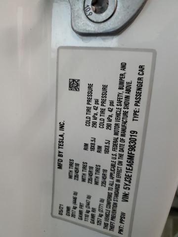 2021 TESLA MODEL 3 - 5YJ3E1EA6MF983019