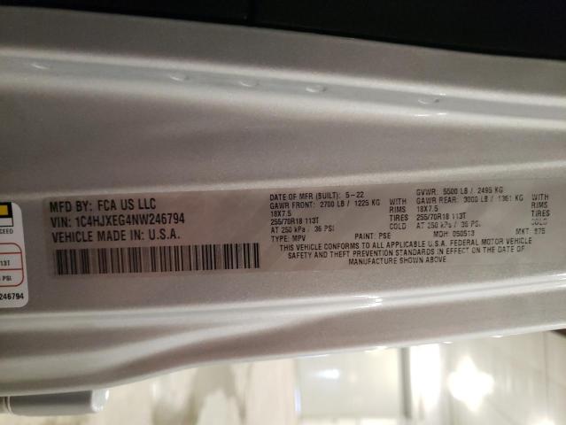2022 JEEP WRANGLER U - 1C4HJXEG4NW246794