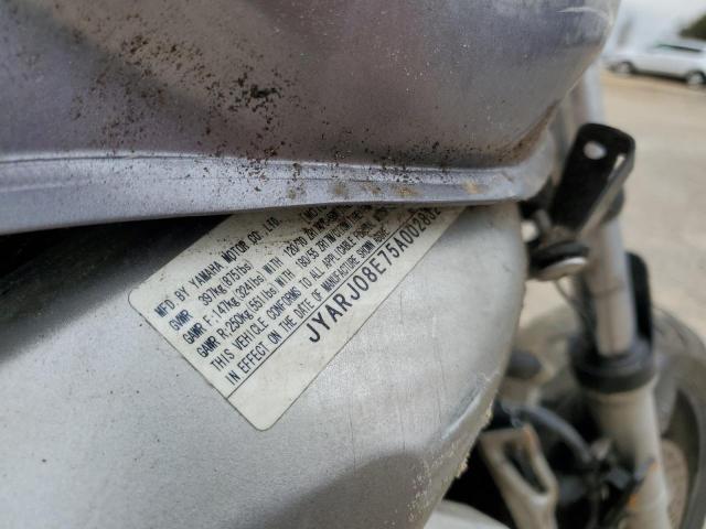 2005 YAMAHA FZ6 S JYARJ08E75A002832