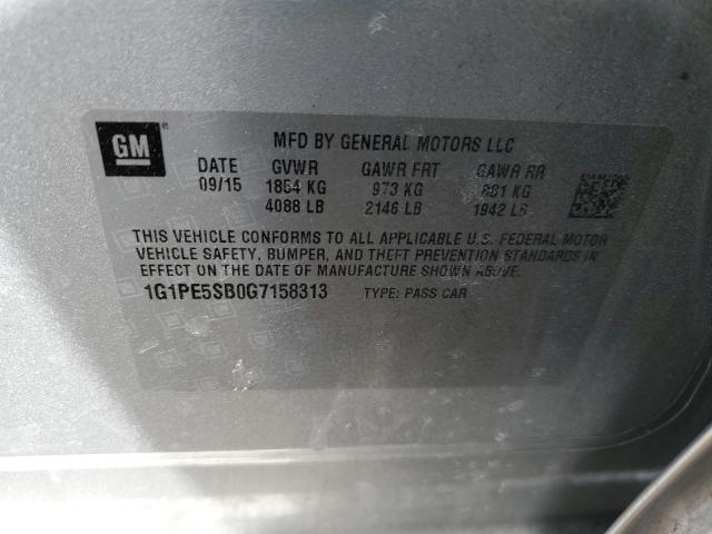 2016 CHEVROLET CRUZE LIMI - 1G1PE5SB0G7158313