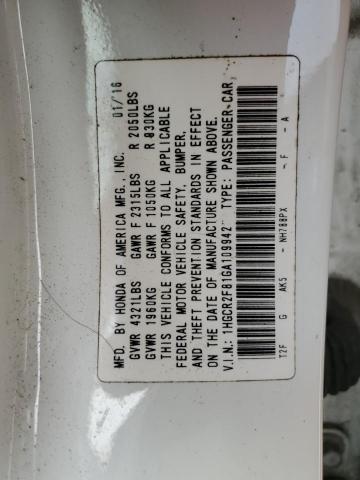 2016 HONDA ACCORD EXL - 1HGCR2F81GA109942