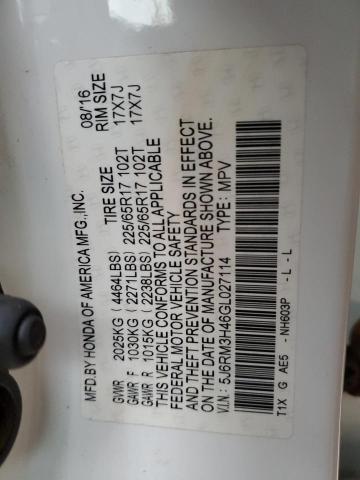 2016 HONDA CR-V SE - 5J6RM3H46GL027114