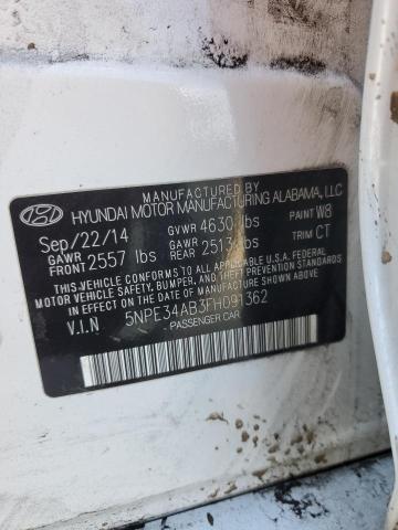 2015 HYUNDAI SONATA SPO - 5NPE34AB3FH091362