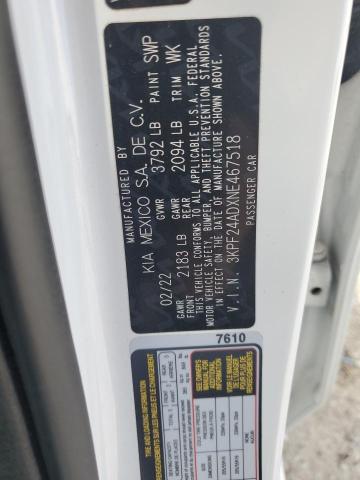 2022 KIA FORTE FE - 3KPF24ADXNE467518