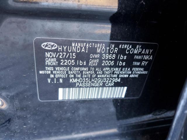 2016 HYUNDAI ELANTRA GT - KMHD35LH2GU322984