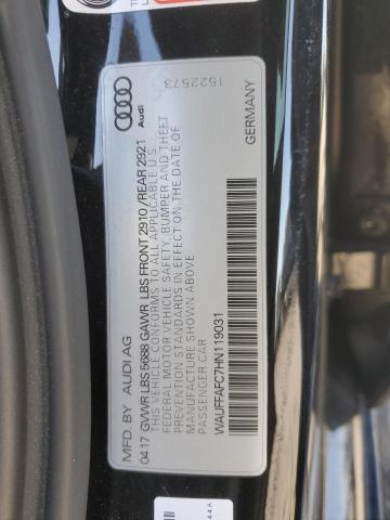 2017 AUDI S6 PREMIUM WAUFFAFC7HN119031