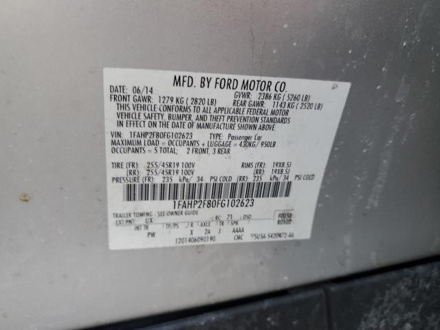 2015 FORD TAURUS LIM 1FAHP2F80FG102623