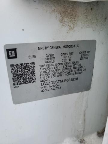 2020 CHEVROLET MALIBU LT - 1G1ZD5ST5LF081510
