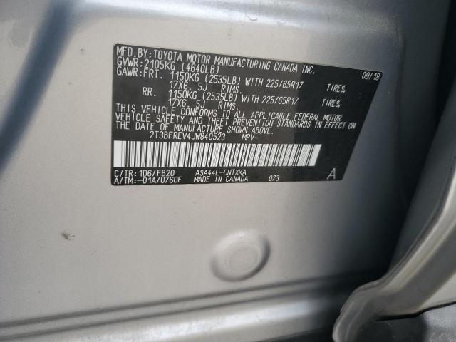 2018 TOYOTA RAV4 LE - 2T3BFREV4JW840523