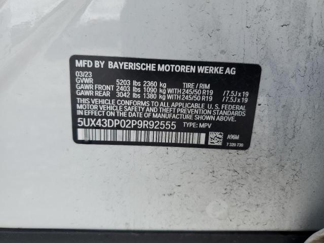 2023 BMW X3 SDRIVE3 5UX43DP02P9R92555