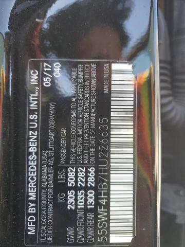 2017 MERCEDES-BENZ C 350E - 55SWF4HB7HU226635