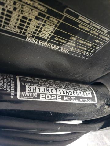 2022 HONDA NVA110 B 3H1JK071XND001430