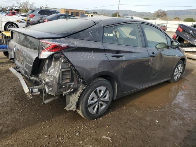 TOYOTA PRIUS 2017 gray  hybrid engine JTDKBRFU0H3564551 photo #4