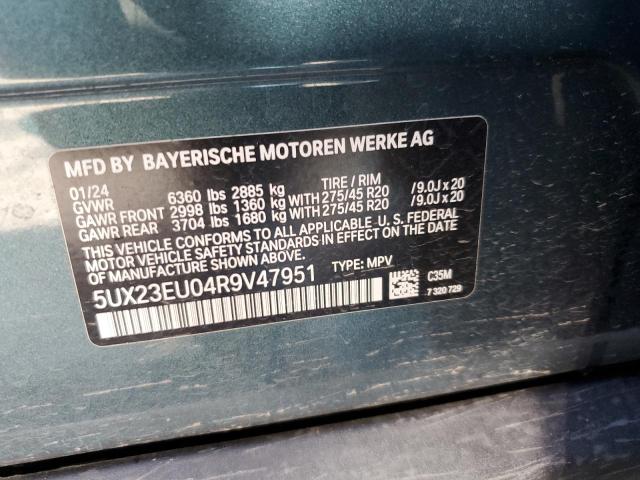 2024 BMW X5 XDRIVE4 - 5UX23EU04R9V47951