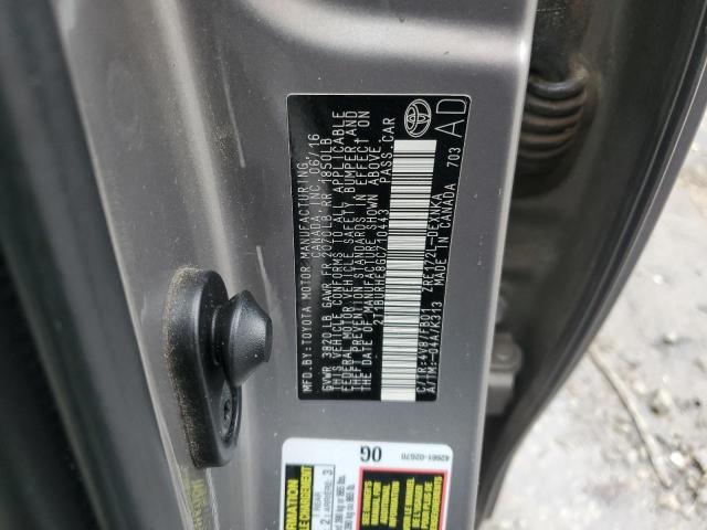 2016 TOYOTA COROLLA L - 2T1BURHE8GC710443