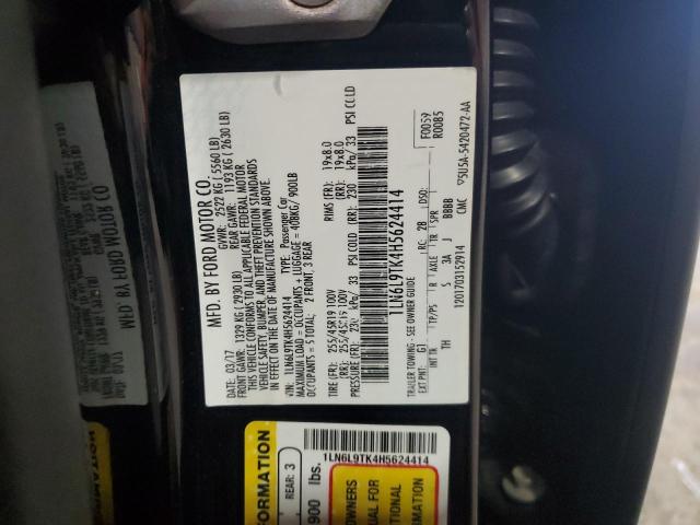 2017 LINCOLN CONTINENTL 1LN6L9TK4H5624414