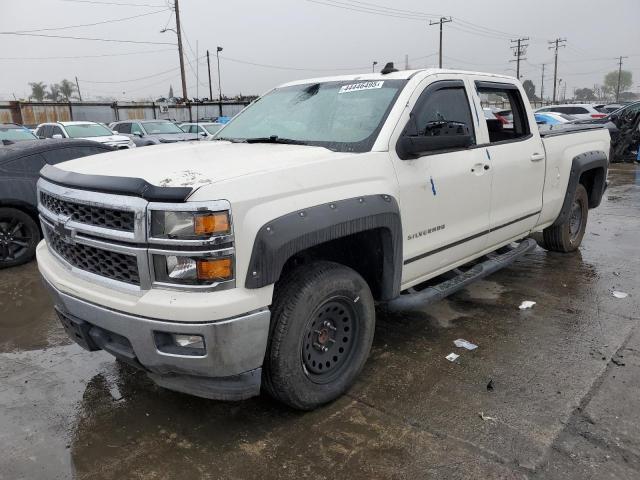 CHEVROLET SILVERADO 2015 white crew pic gas 3GCPCREH5FG301487 photo #1