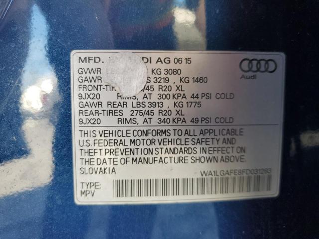 2015 AUDI Q7 PREMIUM - WA1LGAFE8FD031283