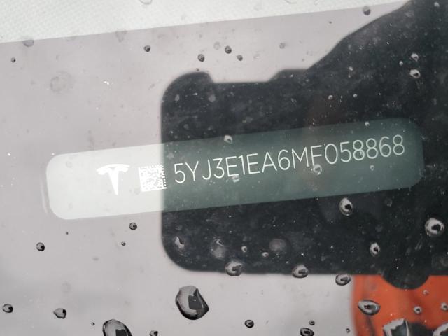 2021 TESLA MODEL 3 - 5YJ3E1EA6MF058868