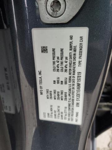 2022 TESLA MODEL 3 - 5YJ3E1EA6NF197819
