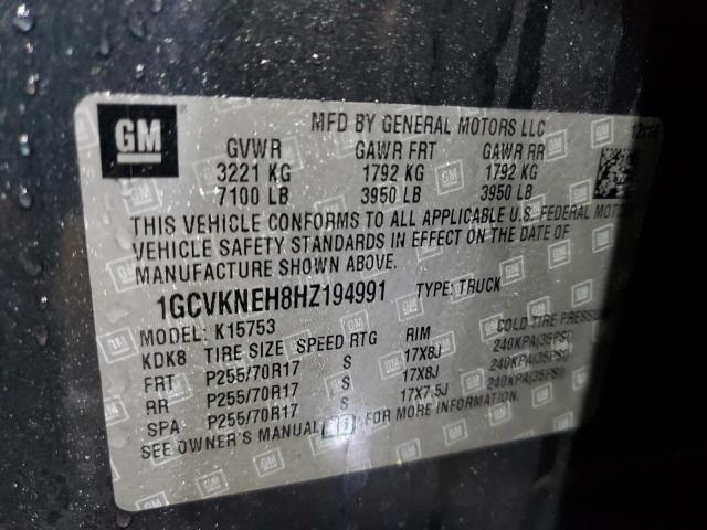 2017 CHEVROLET SILVERADO - 1GCVKNEH8HZ194991