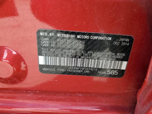 2015 MITSUBISHI LANCER EVO JA32W8FV5FU014212