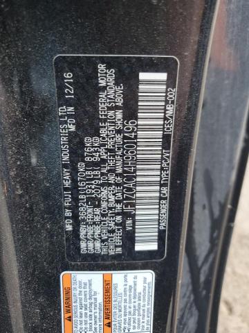 2017 SUBARU BRZ 2.0 LI JF1ZCAC14H9601496