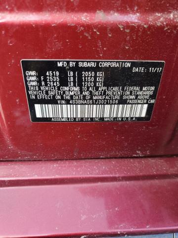 2018 SUBARU LEGACY SPO 4S3BNAS61J3021506