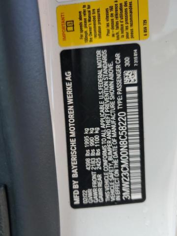 2022 BMW 230I 3MW23CM00N8C58220