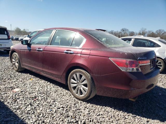 HONDA ACCORD EXL 2012 maroon  gas 1HGCP3F81CA040210 photo #3