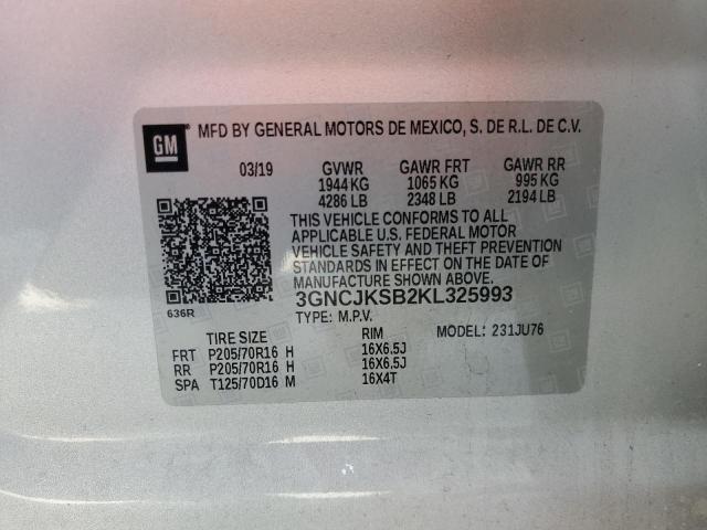 2019 CHEVROLET TRAX LS - 3GNCJKSB2KL325993