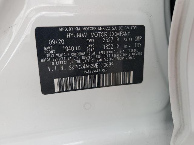 2021 HYUNDAI ACCENT SE 3KPC24A63ME130689