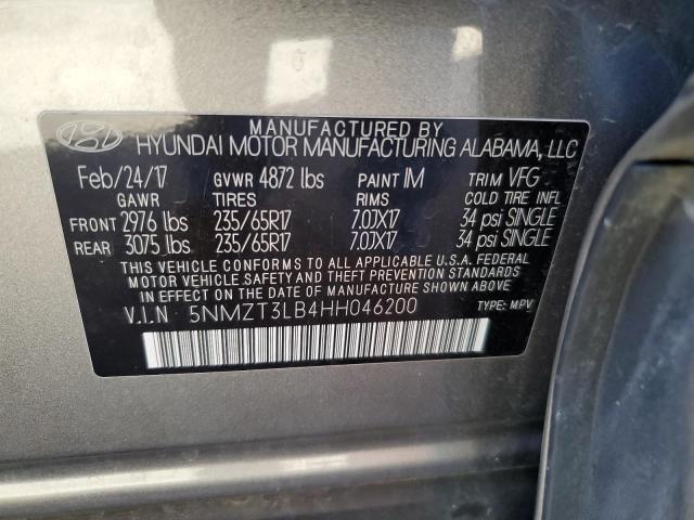 2017 HYUNDAI SANTA FE S - 5NMZT3LB4HH046200