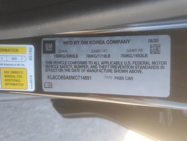 2021 CHEVROLET SPARK 1LT - KL8CD6SA6MC714691