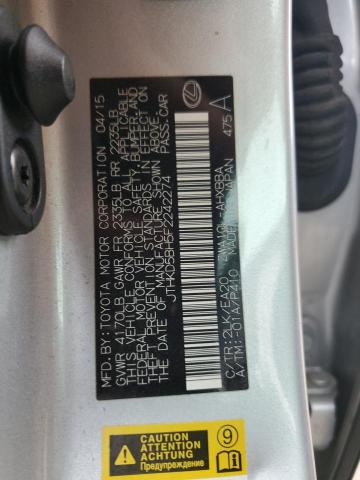 2015 LEXUS CT 200 JTHKD5BH5F2242274