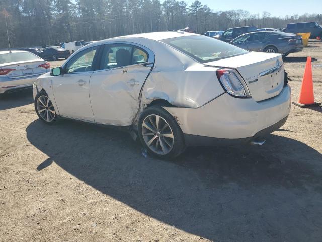LINCOLN MKS 2009 white sedan 4d gas 1LNHM93R59G624124 photo #3
