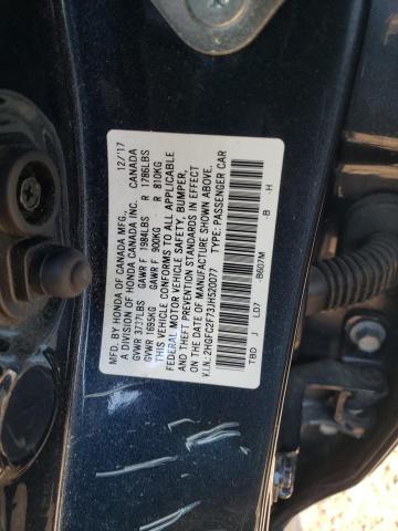 2018 HONDA CIVIC EX - 2HGFC2F73JH520077