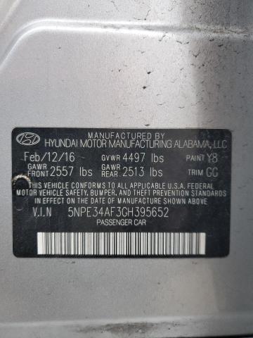 2016 HYUNDAI SONATA SPO - 5NPE34AF3GH395652
