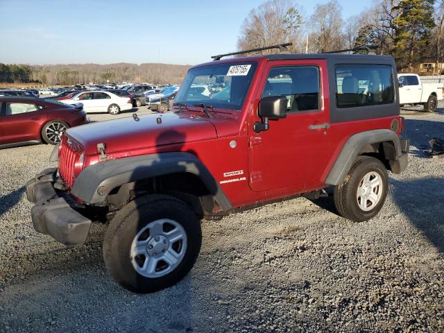 JEEP WRANGLER S 2012 burgundy 2dr spor flexible fuel 1C4AJWAG5CL287001 photo #1